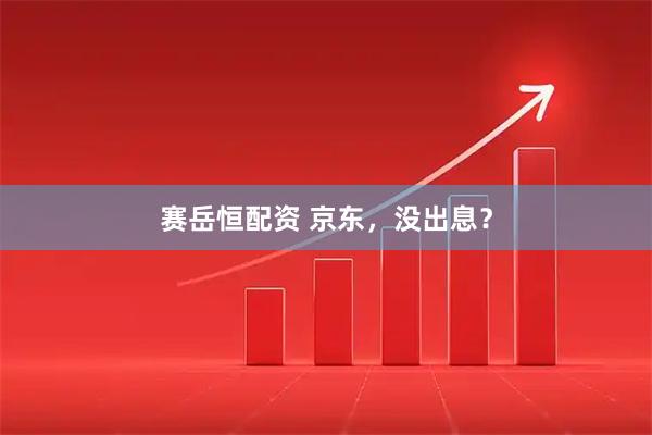 赛岳恒配资 京东，没出息？